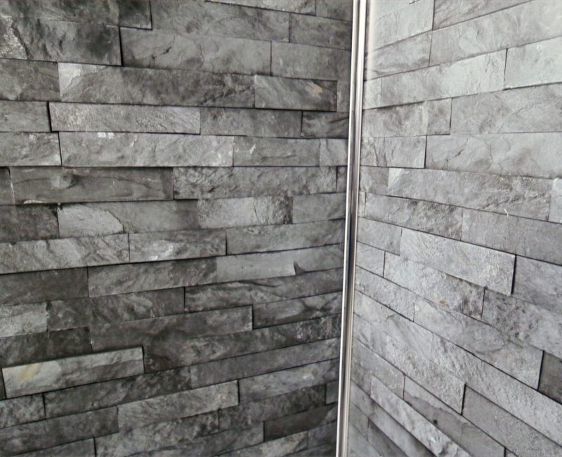 Wall Panels Grey Brick Mr Wet - Gray Brick Wall Panel Wall Panels Grey Brick Mr Wet - Gray Brick Wall Panel