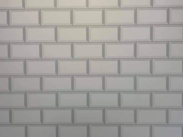 white subway tile