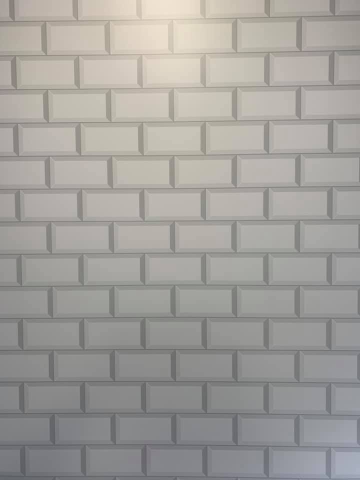 white subway tile
